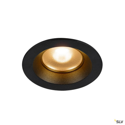 SLV DINGILO Indoor LED Deckeneinbauleuchte schwarz 2700K schwenkbar