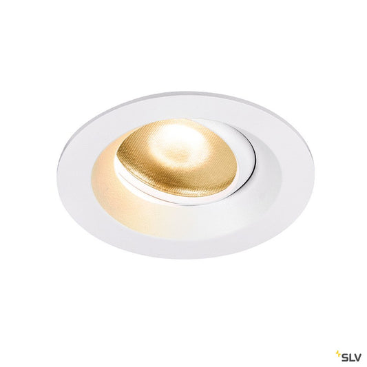 SLV DINGILO Indoor LED Deckeneinbauleuchte weiß 2700K schwenkbar