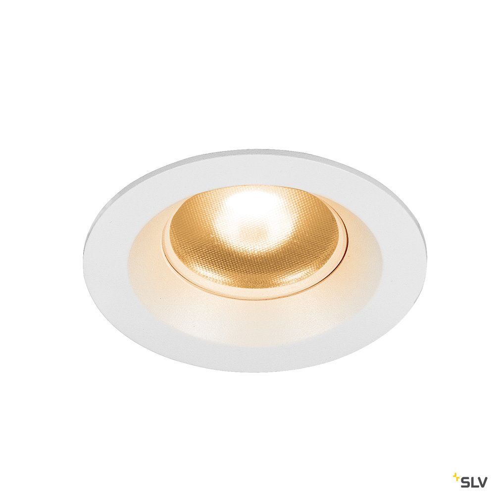 SLV DINGILO Indoor LED Deckeneinbauleuchte weiß 2700K schwenkbar