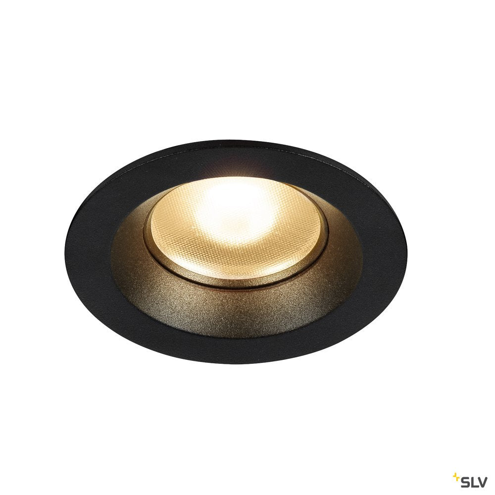 SLV DINGILO Indoor LED Deckeneinbauleuchte schwarz 3000K schwenkbar