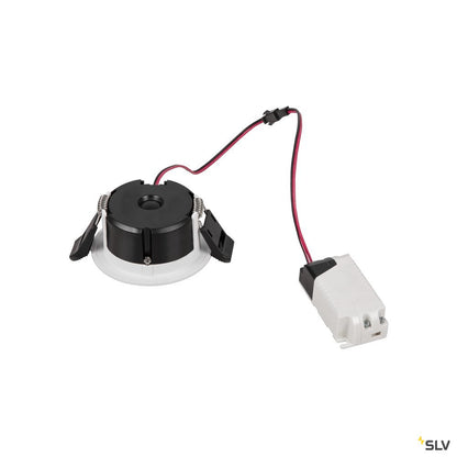 SLV DINGILO Indoor LED Deckeneinbauleuchte weiß 3000K schwenkbar