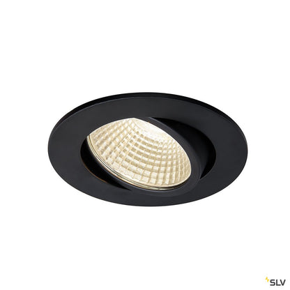 SLV NEW TRIA 68 I CS Indoor LED Deckeneinbauleuchte schwarz rund 3000K 38° inkl. Treiber Clipfedern