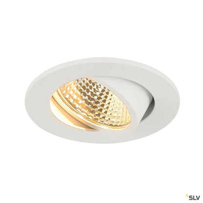 SLV NEW TRIA 68 I CS Indoor LED Deckeneinbauleuchte weiß rund 2700K 38° inkl. Treiber Clipfedern
