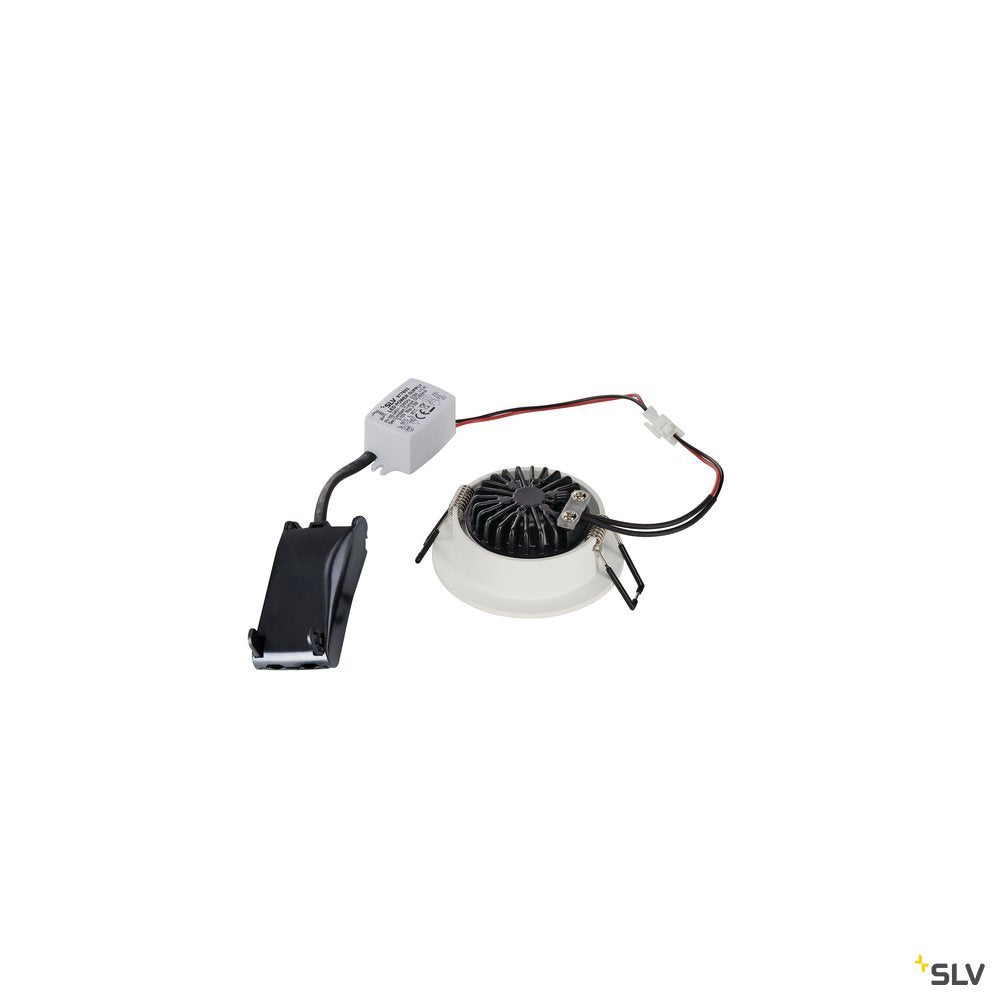 SLV NEW TRIA 68 I CS Indoor LED Deckeneinbauleuchte weiß rund 2700K 38° inkl. Treiber Clipfedern