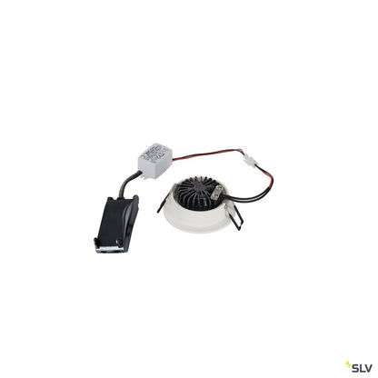 SLV NEW TRIA 68 I CS Indoor LED Deckeneinbauleuchte weiß rund 2700K 38° inkl. Treiber Clipfedern
