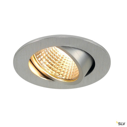 SLV NEW TRIA 68 I CS Indoor LED Deckeneinbauleuchte alu rund 2700K 38° inkl. Treiber Clipfedern