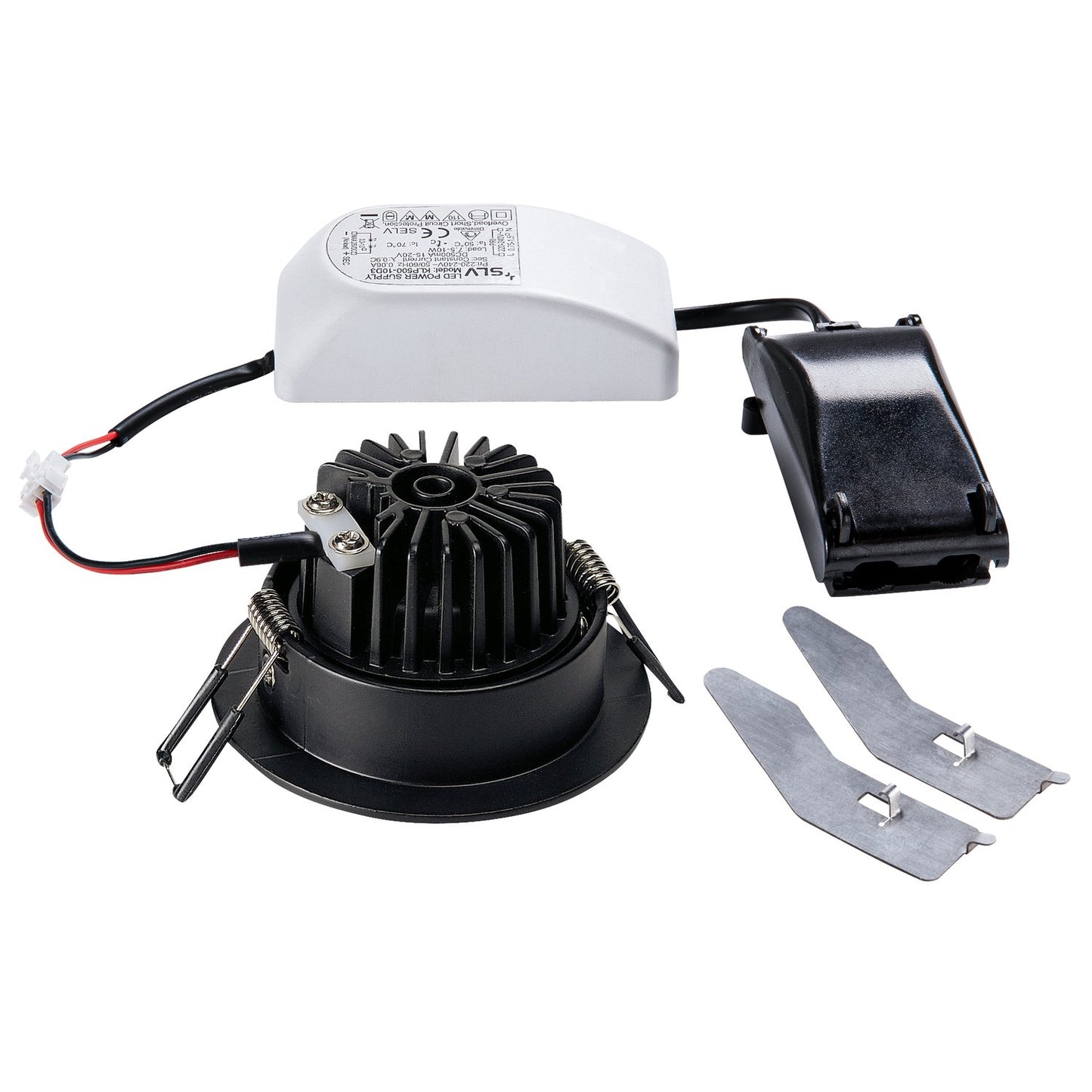 SLV NEW TRIA 68 I CS Indoor LED Deckeneinbauleuchte schwarz 2700K rund