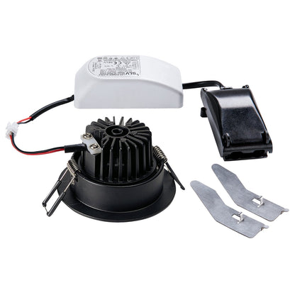 SLV NEW TRIA 68 I CS Indoor LED Deckeneinbauleuchte schwarz 2700K rund