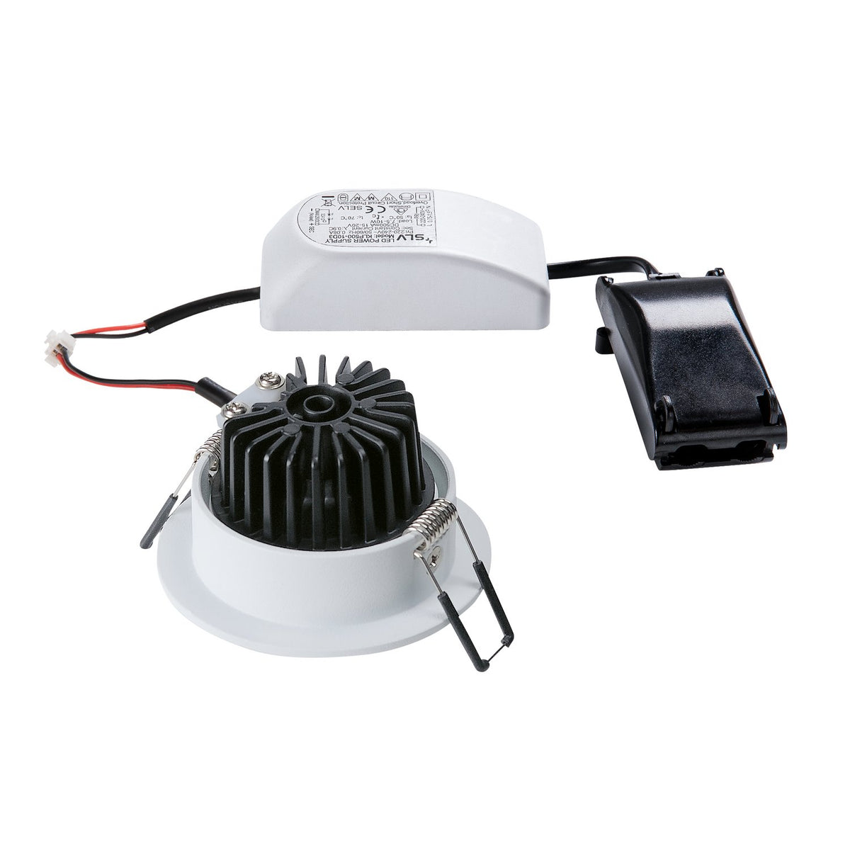 SLV NEW TRIA 68 I CS Indoor LED Deckeneinbauleuchte weiß 2700K rund