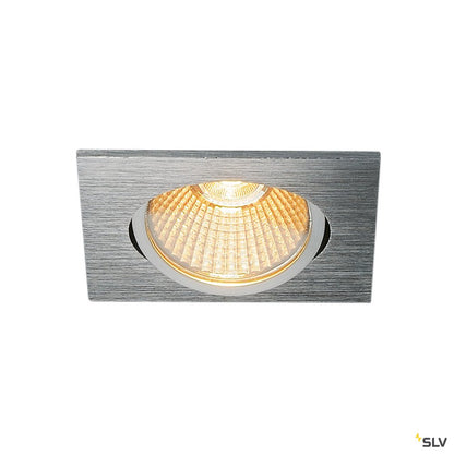 SLV NEW TRIA 68 I CS Indoor LED Deckeneinbauleuchte alu 2700K eckig