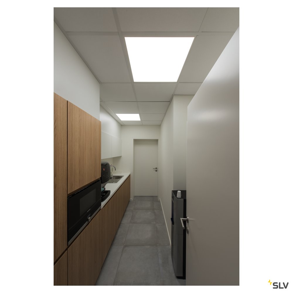 SLV LED PANEL 620x620 Indoor LED Deckeneinbauleuchte weiß 3000K UGR<(><<)>19