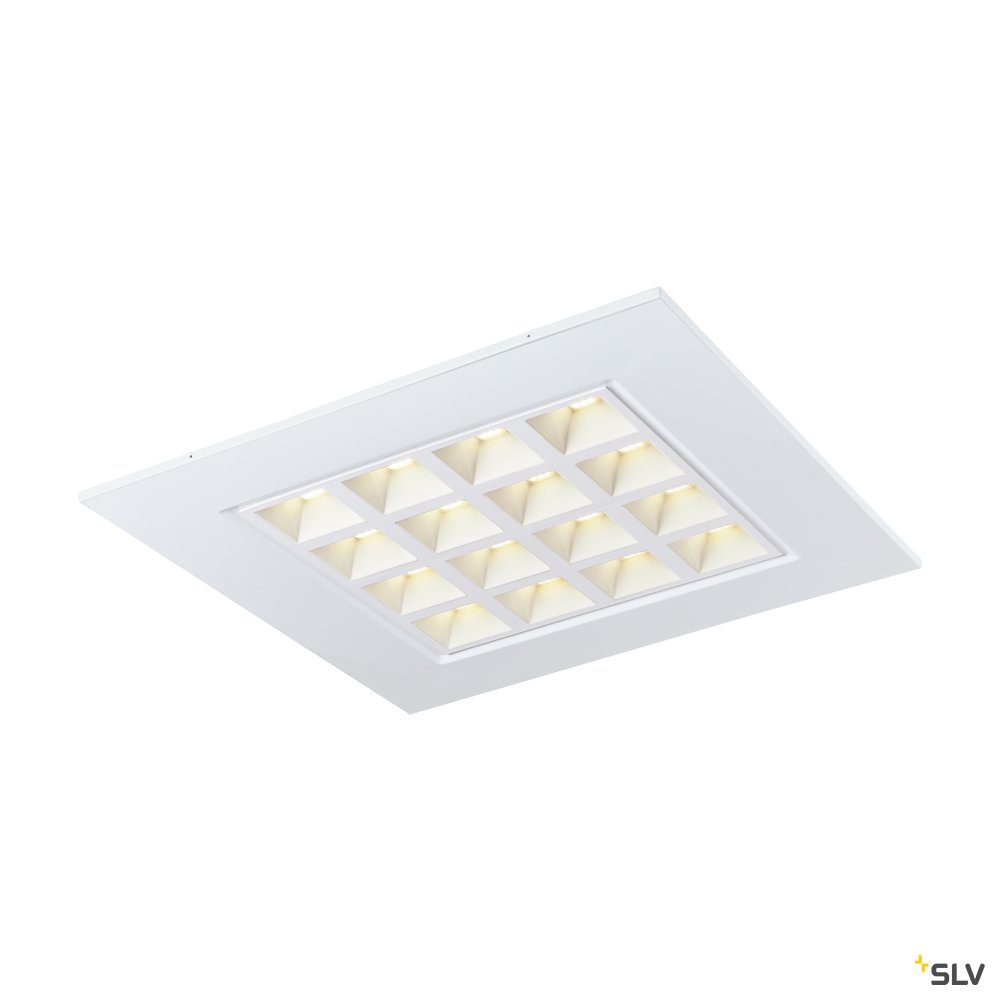 SLV PAVONO 620x620 Indoor LED Deckeneinbauleuchte weiß 4000K UGR<(><<)>16