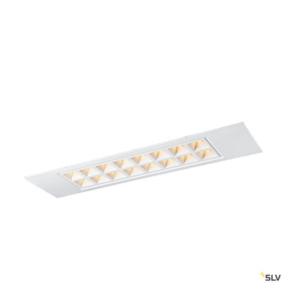 SLV PAVONO 300x1200 Indoor LED Deckeneinbauleuchte weiß 3000K UGR<(><<)>16