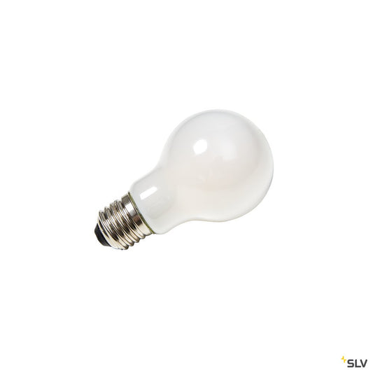 SLV LED Leuchtmittel, A60, E27, 2700K, 810lm, 270°, dimmbar, Glas gefrosted