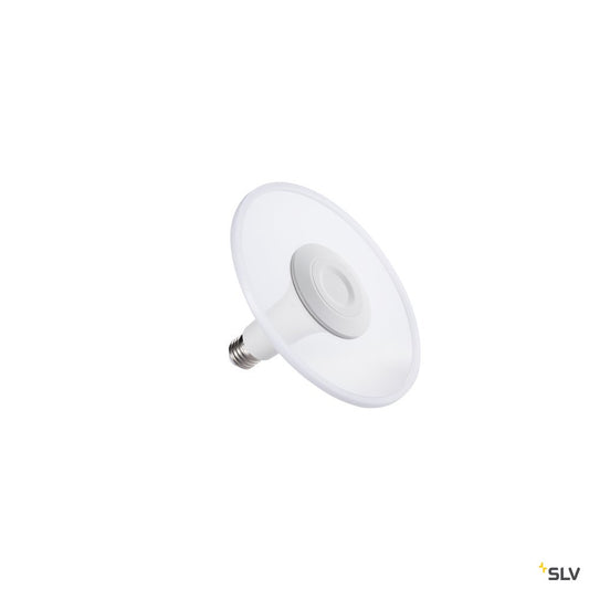 SLV LED DISK Leuchtmittel, E27, 2700K, 1000lm, 360°, dimmbar, Gehäuse weiß