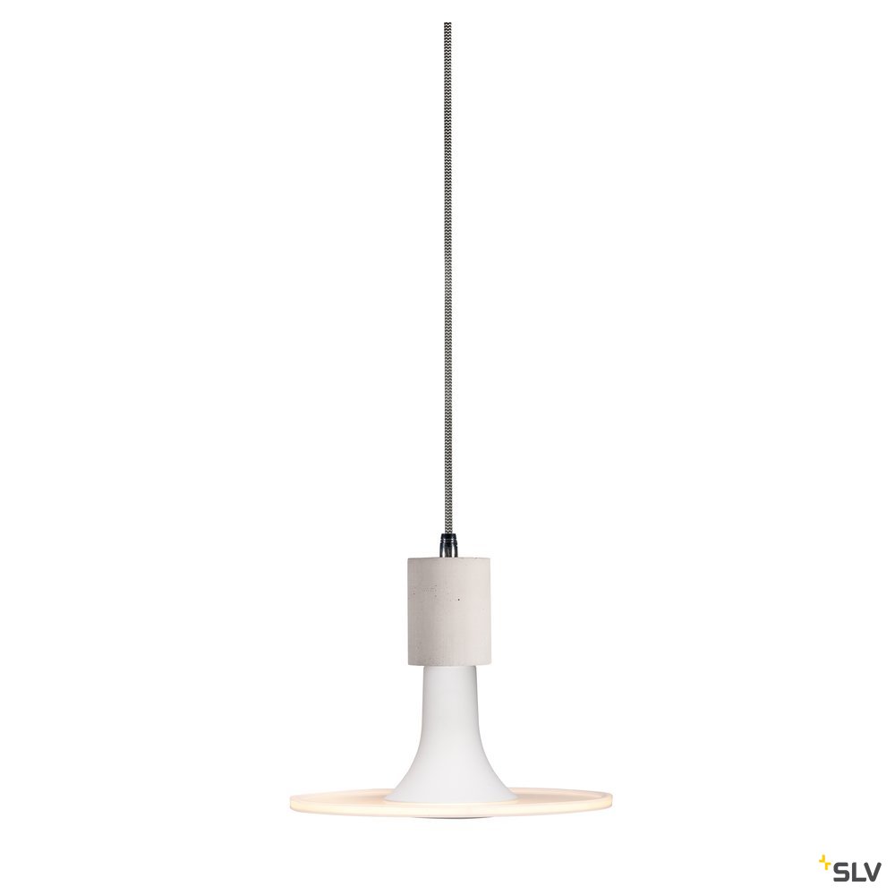 SLV LED DISK Leuchtmittel, E27, 2700K, 1000lm, 360°, dimmbar, Gehäuse weiß