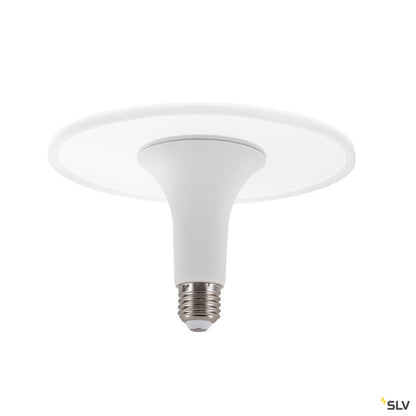 SLV LED DISK Leuchtmittel, E27, 2700K, 1000lm, 360°, dimmbar, Gehäuse weiß
