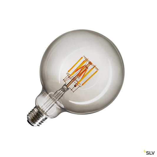SLV LED Leuchtmittel, G125, E27, 2000-29000K, 280°, dimmbar, Rauchglas