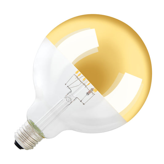 SLV LED Leuchtmittel Spiegelkopf, G125, E27, 2000K 2900K, 400lm, 280°, dimmbar, gold