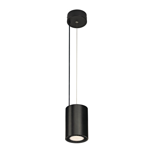 SLV SUPROS PD Indoor LED Pendelleuchte, rund, schwarz, 3000K, 60° Reflektor, CRI90, 3380lm