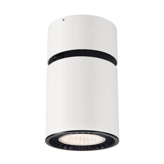 SLV SUPROS MOVE CL Indoor LED Deckenaufbauleuchte, rund, weiß, 3000K, 60° Reflektor, CRI90, 2600lm