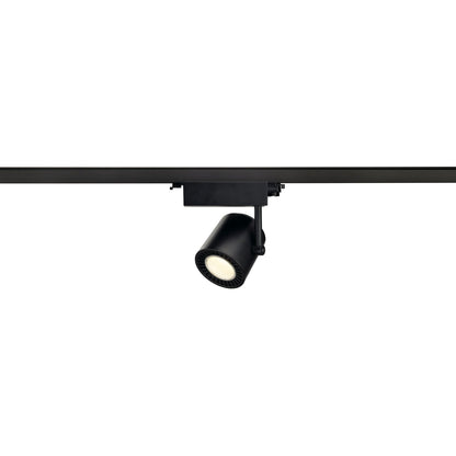 SLV 3~ SUPROS TRACK LED 3 Phasen System Leuchte schwarz 4000K CRI90 60° 2700lm Reflektor inkl. 3 Phasen-Adapter