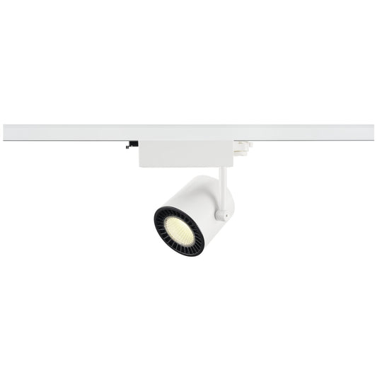 SLV 3~ SUPROS TRACK LED 3 Phasen System Leuchte weiß 4000K CRI90 60° Reflektor 2700lm inkl. 3 Phasen-Adapter