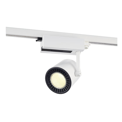 SLV 3~ SUPROS TRACK LED 3 Phasen System Leuchte weiß 4000K CRI90 60° Reflektor 2700lm inkl. 3 Phasen-Adapter