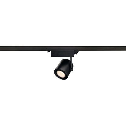 SLV 3~ SUPROS TRACK LED 3 Phasen System Leuchte schwarz 3000K CRI90 60° 3380lm Reflektor inkl. 3 Phasen-Adapter