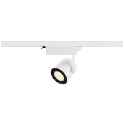 SLV 3~ SUPROS TRACK LED 3 Phasen System Leuchte weiß 3000K CRI90 60° 3380lm Reflektor inkl. 3 Phasen-Adapter