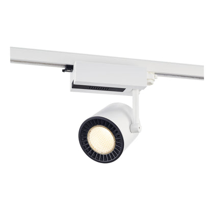 SLV 3~ SUPROS TRACK LED 3 Phasen System Leuchte weiß 3000K CRI90 60° 3380lm Reflektor inkl. 3 Phasen-Adapter