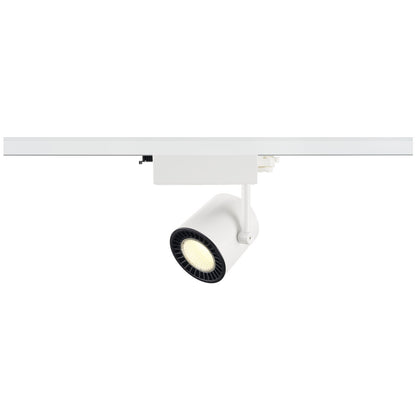 SLV 3~ SUPROS TRACK LED 3 Phasen System Leuchte weiß 4000K CRI90 60° 3520lm Reflektor inkl. 3 Phasen-Adapter