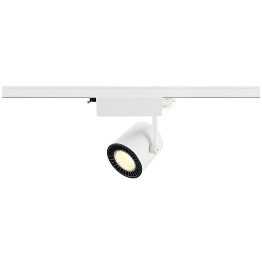 SLV 3~ SUPROS TRACK LED 3 Phasen System Leuchte weiß 4000K CRI90 60° 3520lm Reflektor inkl. 3 Phasen-Adapter
