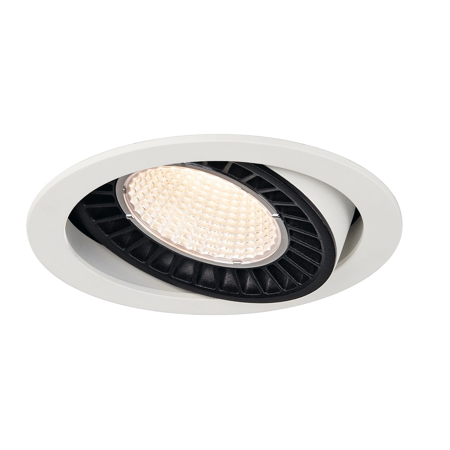 SLV SUPROS Indoor LED Deckeneinbauleuchte weiß rund 3000K 60° CRI90 3380lm