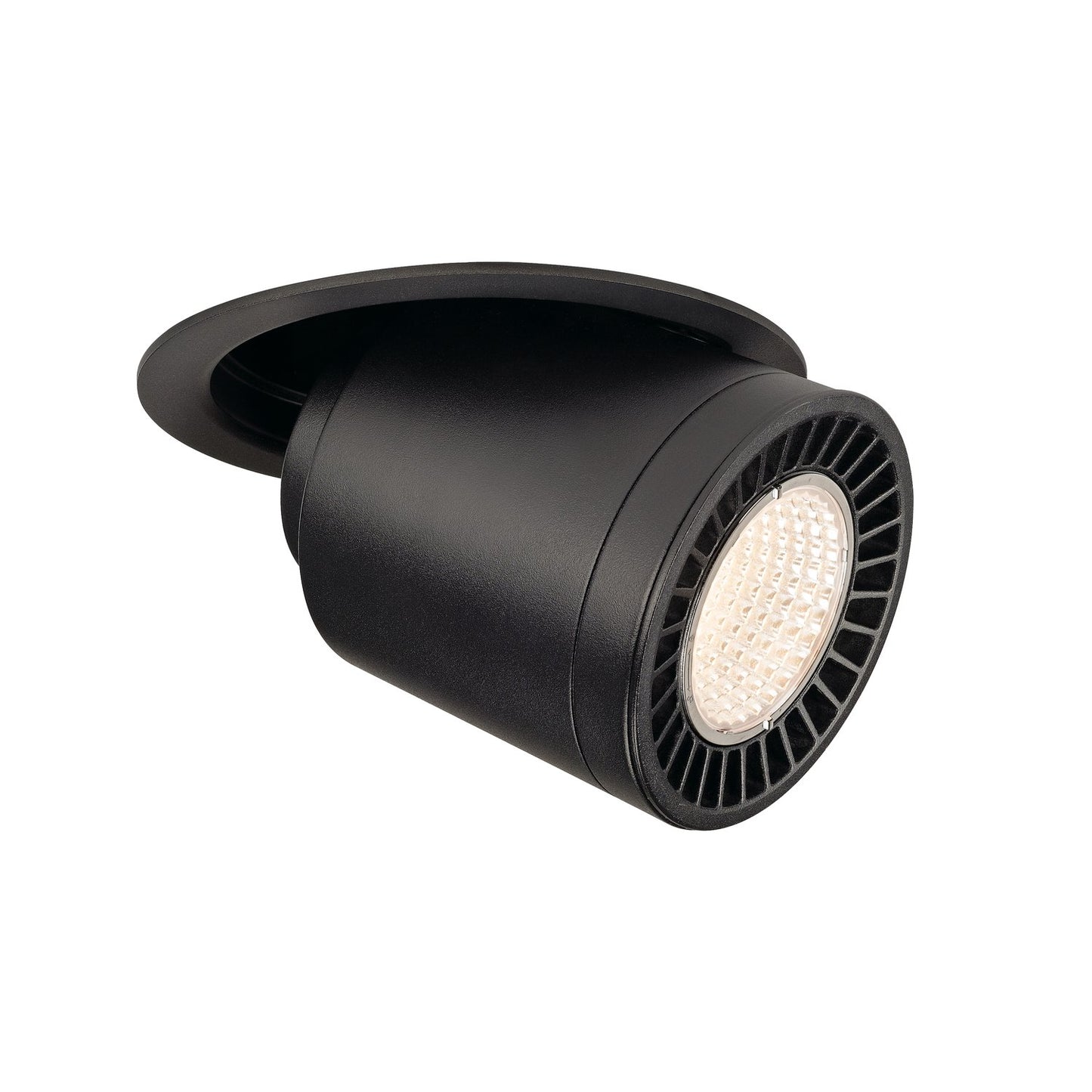 SLV SUPROS MOVE Indoor LED Deckeneinbauleuchte schwarz rund 3000K 60° CRI90 2600lm