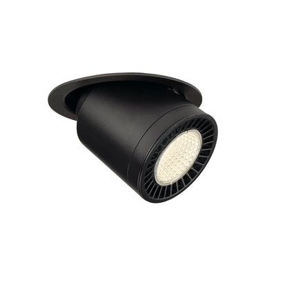 SLV SUPROS MOVE Indoor LED Deckeneinbauleuchte schwarz rund 4000K 60° CRI90 2700lm