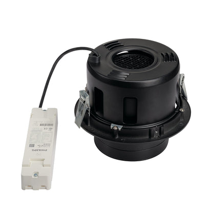 SLV SUPROS MOVE Indoor LED Deckeneinbauleuchte schwarz rund 4000K 60° CRI90 2700lm