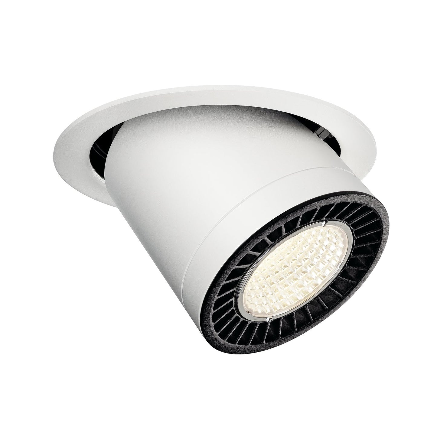 SLV SUPROS MOVE Indoor LED Deckeneinbauleuchte weiß rund 4000K 60° CRI90 2700lm