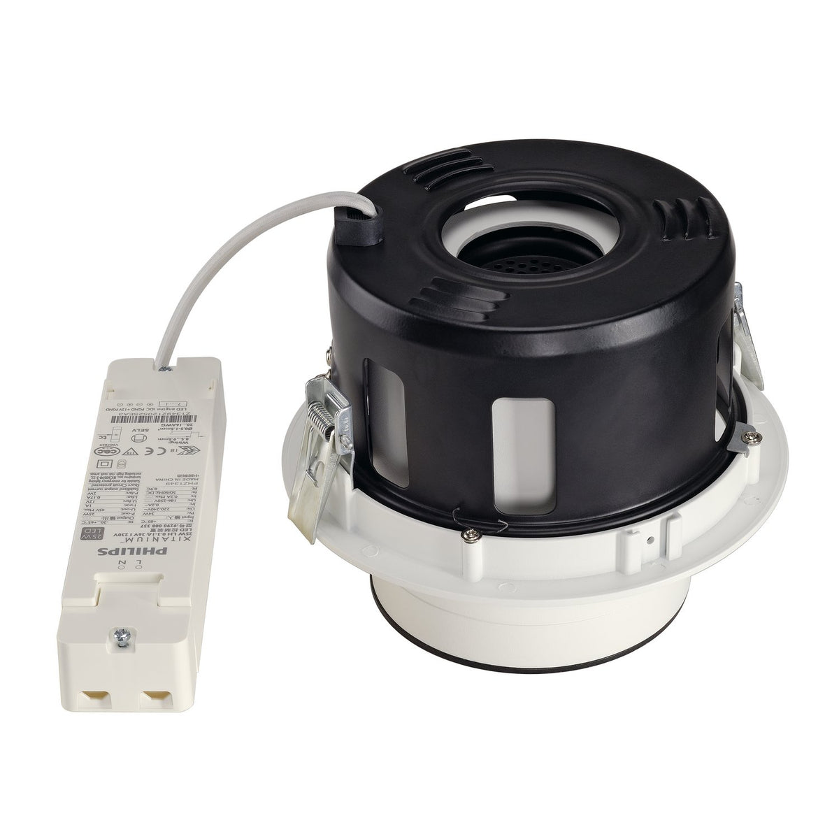 SLV SUPROS MOVE Indoor LED Deckeneinbauleuchte weiß rund 4000K 60° CRI90 2700lm