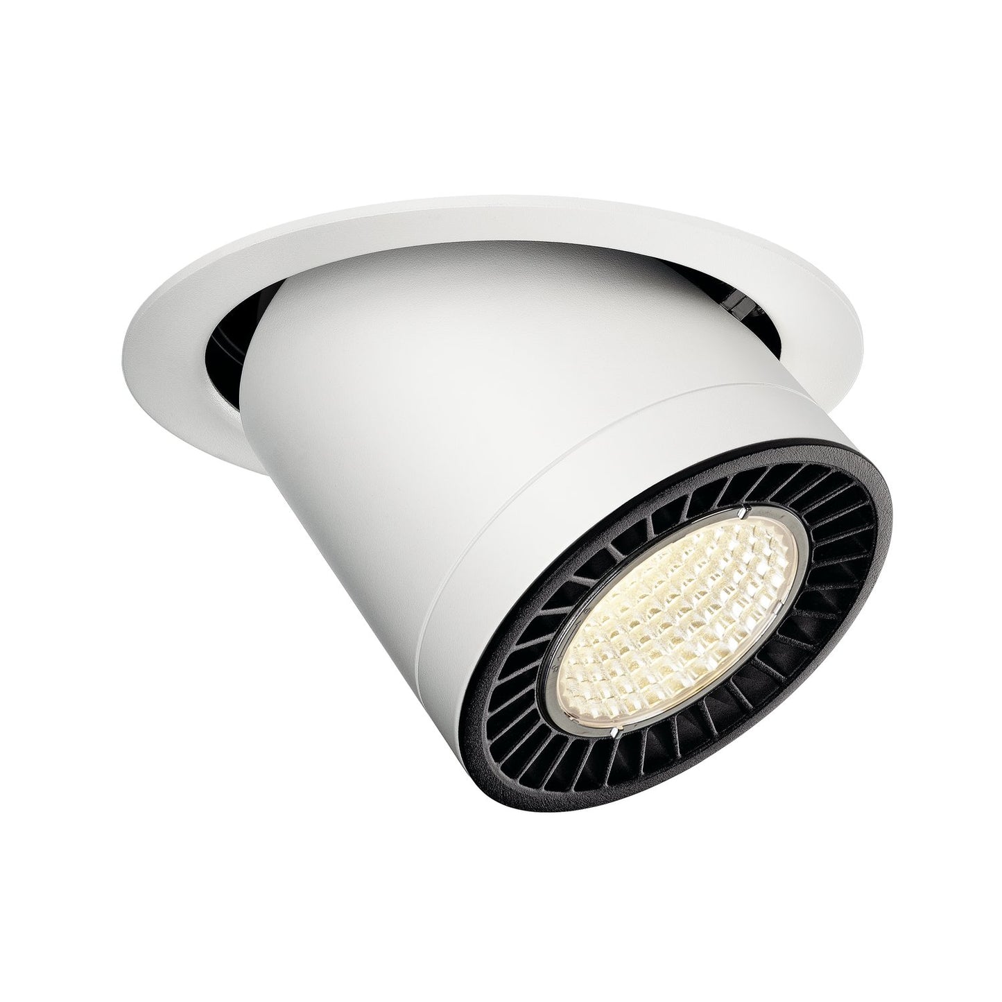SLV SUPROS MOVE Indoor LED Deckeneinbauleuchte weiß rund 4000K 60° CRI90 3520lm