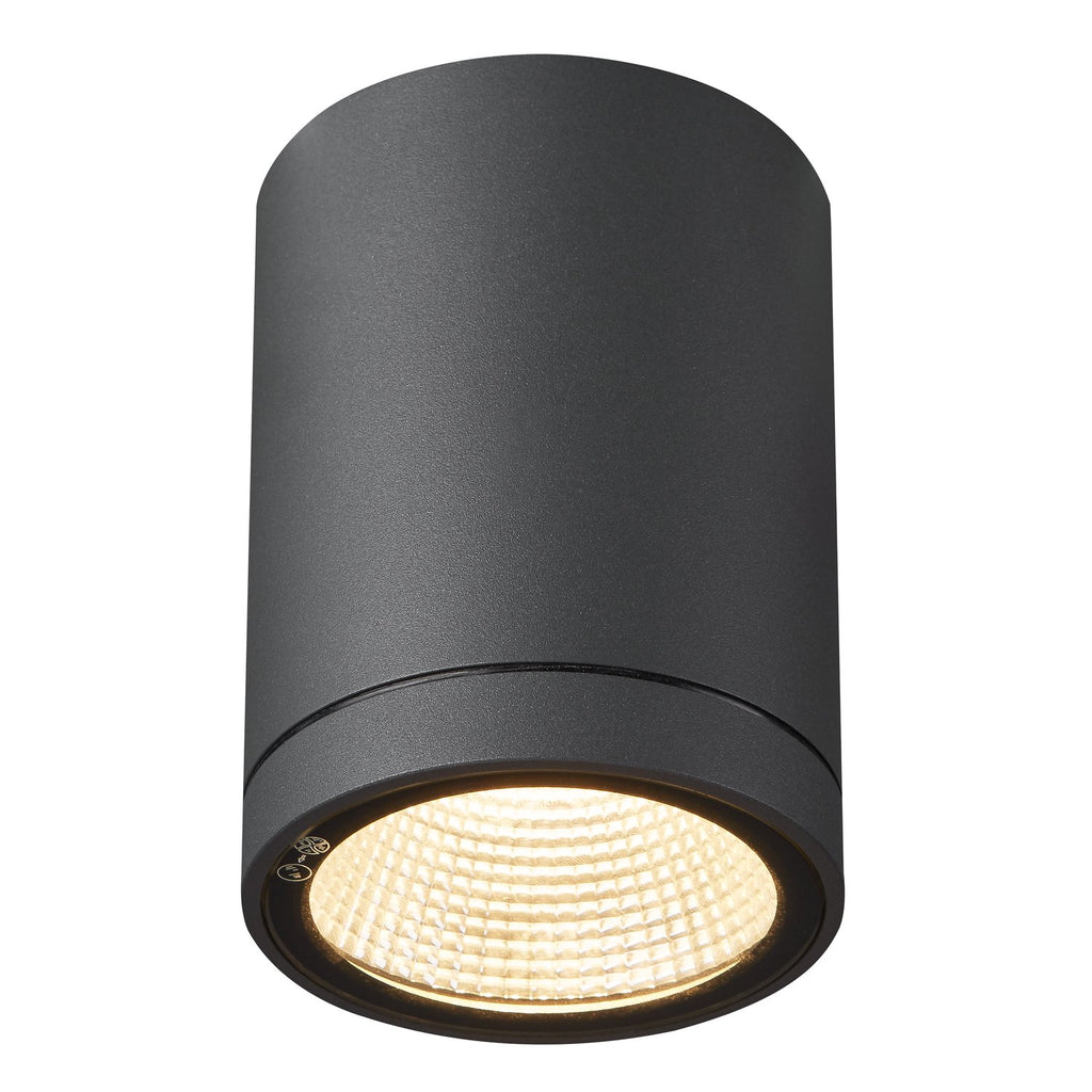SLV ENOLA ROUND S Outdoor LED Deckenaufbauleuchte anthrazit CCT 3000/4000K