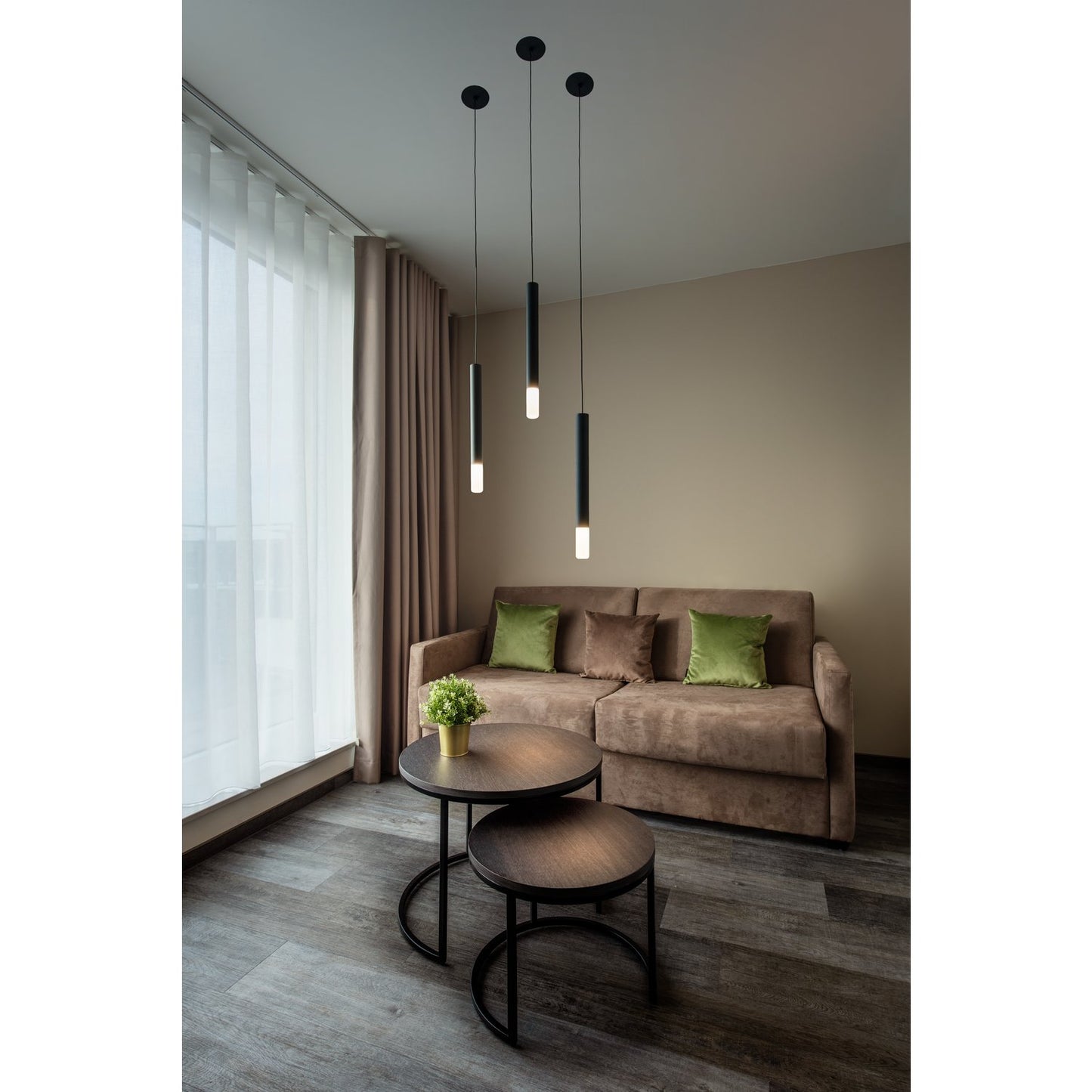 SLV HELIA AMBIENT 35 Indoor LED Pendelleuchte schwarz ohne Rosette