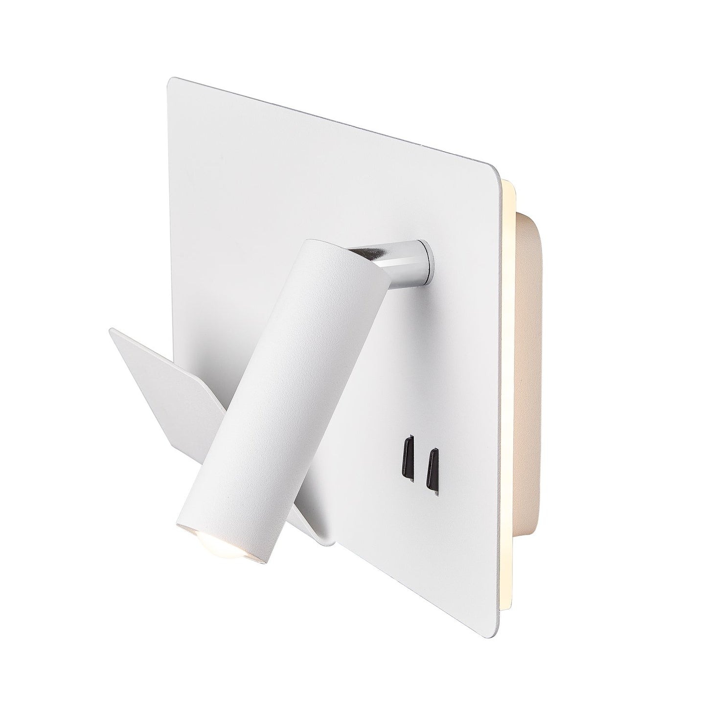 SLV SOMNILA SPOT Indoor LED Wandaufbauleuchte 3000K weiß Version links inkl. USB Anschluss