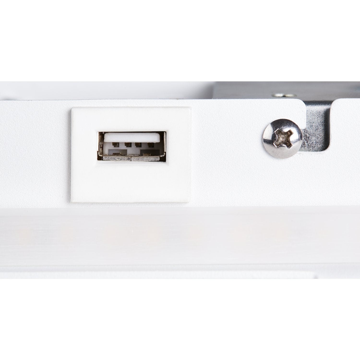 SLV SOMNILA SPOT Indoor LED Wandaufbauleuchte 3000K weiß Version links inkl. USB Anschluss