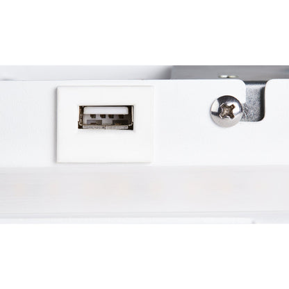 SLV SOMNILA SPOT Indoor LED Wandaufbauleuchte 3000K weiß Version links inkl. USB Anschluss