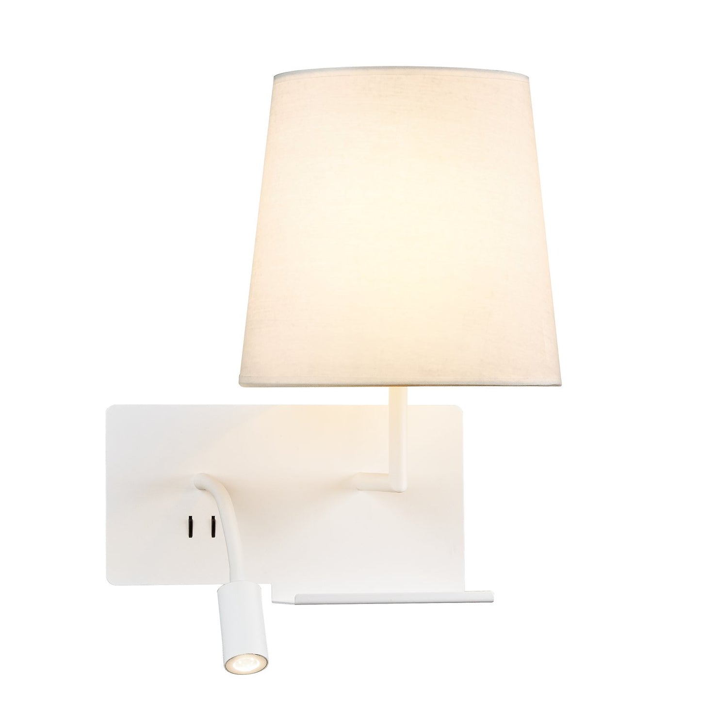 SLV SOMNILA FLEX Indoor LED Wandaufbauleuchte 3000K weiß Version rechts inkl. USB Anschluss