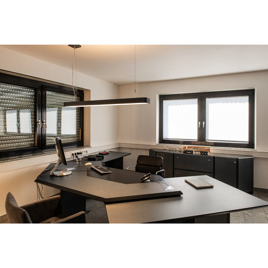 SLV WORKLIGHT PD, Indoor LED Pendelleuchte DALI anthrazit 4000K