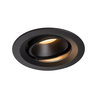 SLV NUMINOS DL M, Indoor LED Deckeneinbauleuchte schwarz/schwarz 2700K 20° kardanisch dreh- und schwenkbar