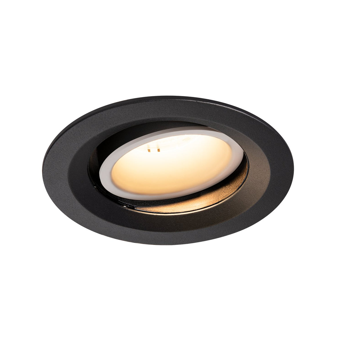SLV NUMINOS DL M, Indoor LED Deckeneinbauleuchte schwarz/weiß 3000K 20° kardanisch dreh- und schwenkbar