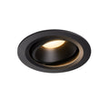 SLV NUMINOS DL L, Indoor LED Deckeneinbauleuchte schwarz/schwarz 3000K 20° kardanisch dreh- und schwenkbar